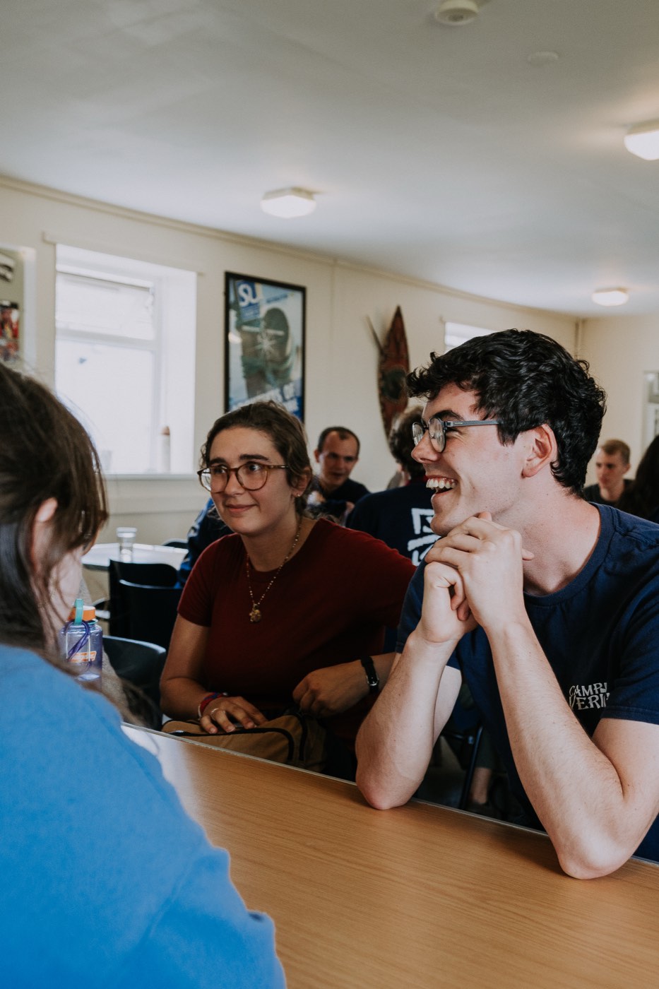 Young people laughing at a NET Ireland youth retreat